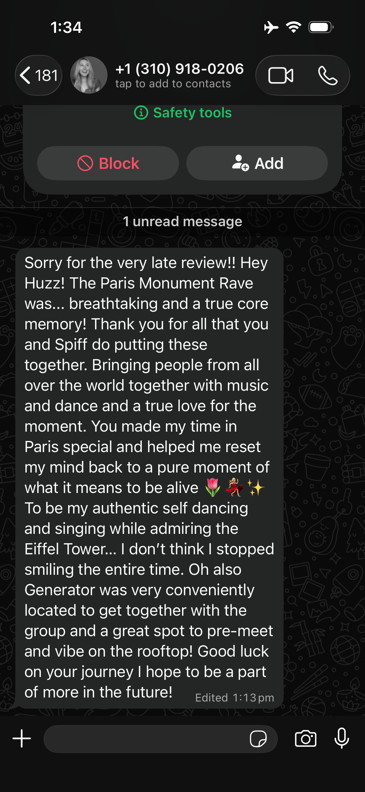 WhatsApp screenshot